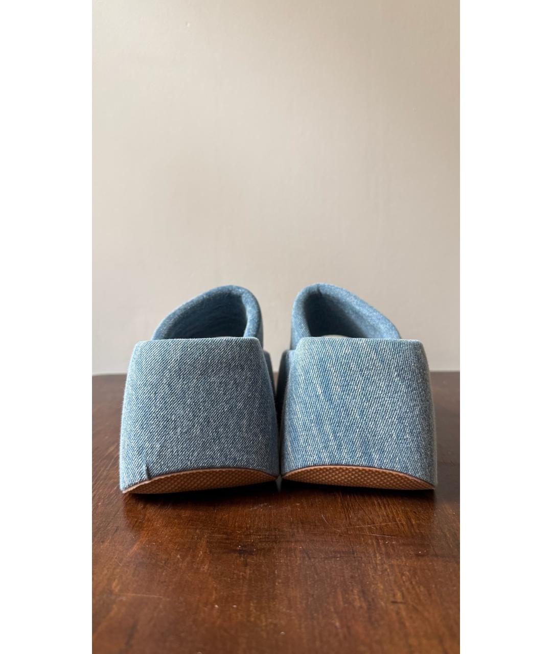 ALEXANDER WANG Голубые шлепанцы, фото 4