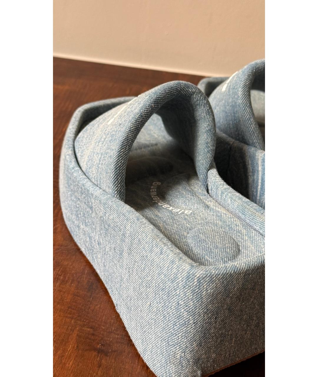 ALEXANDER WANG Голубые шлепанцы, фото 5