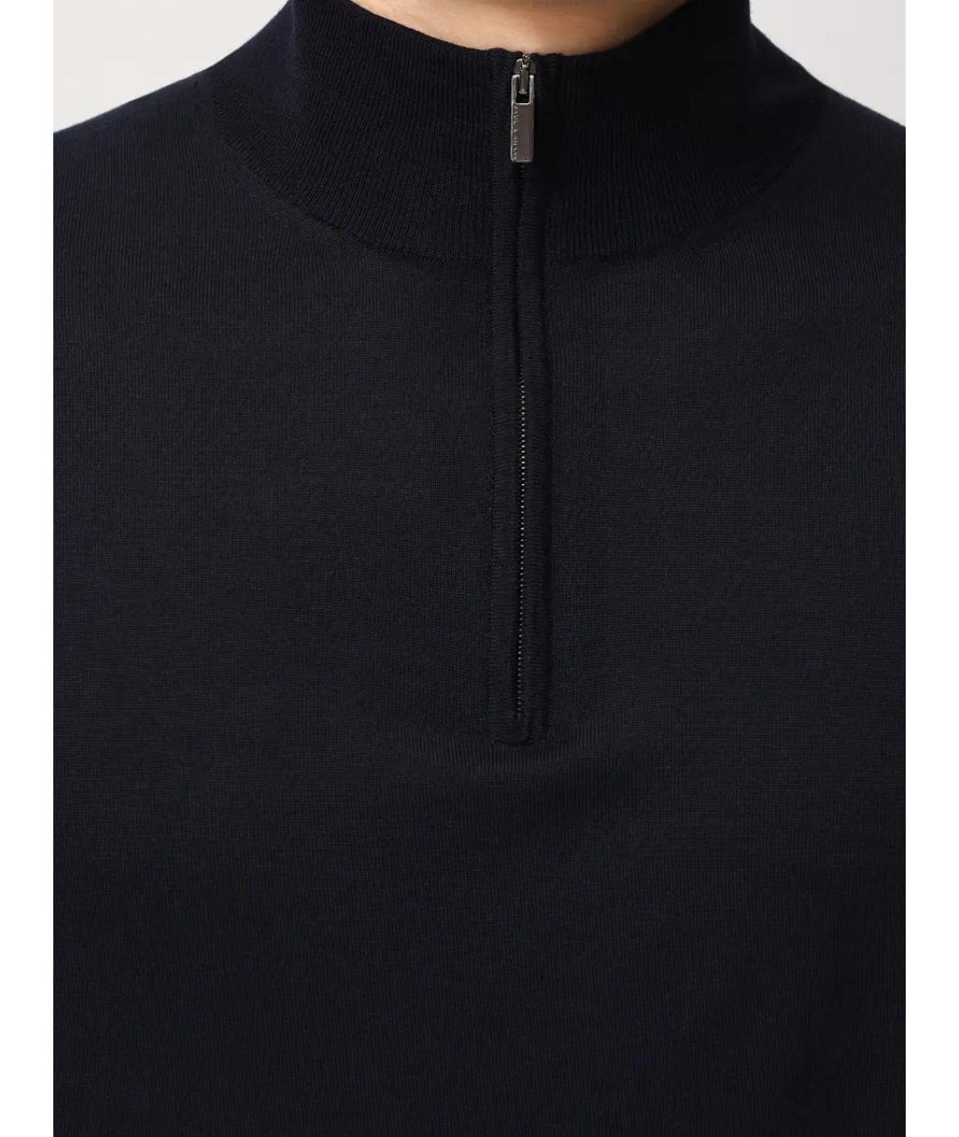 PAUL & SHARK Темно-синий шерстяной джемпер / свитер, фото 5
