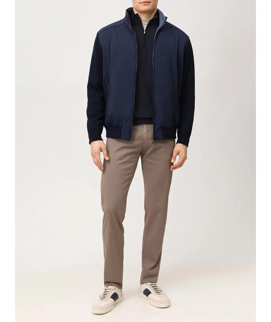 PAUL & SHARK Темно-синий шерстяной джемпер / свитер, фото 2