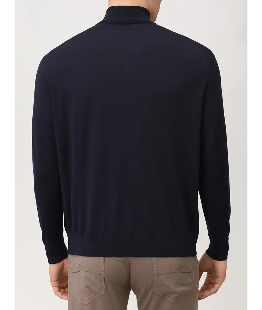 PAUL & SHARK Темно-синий шерстяной джемпер / свитер, фото 3