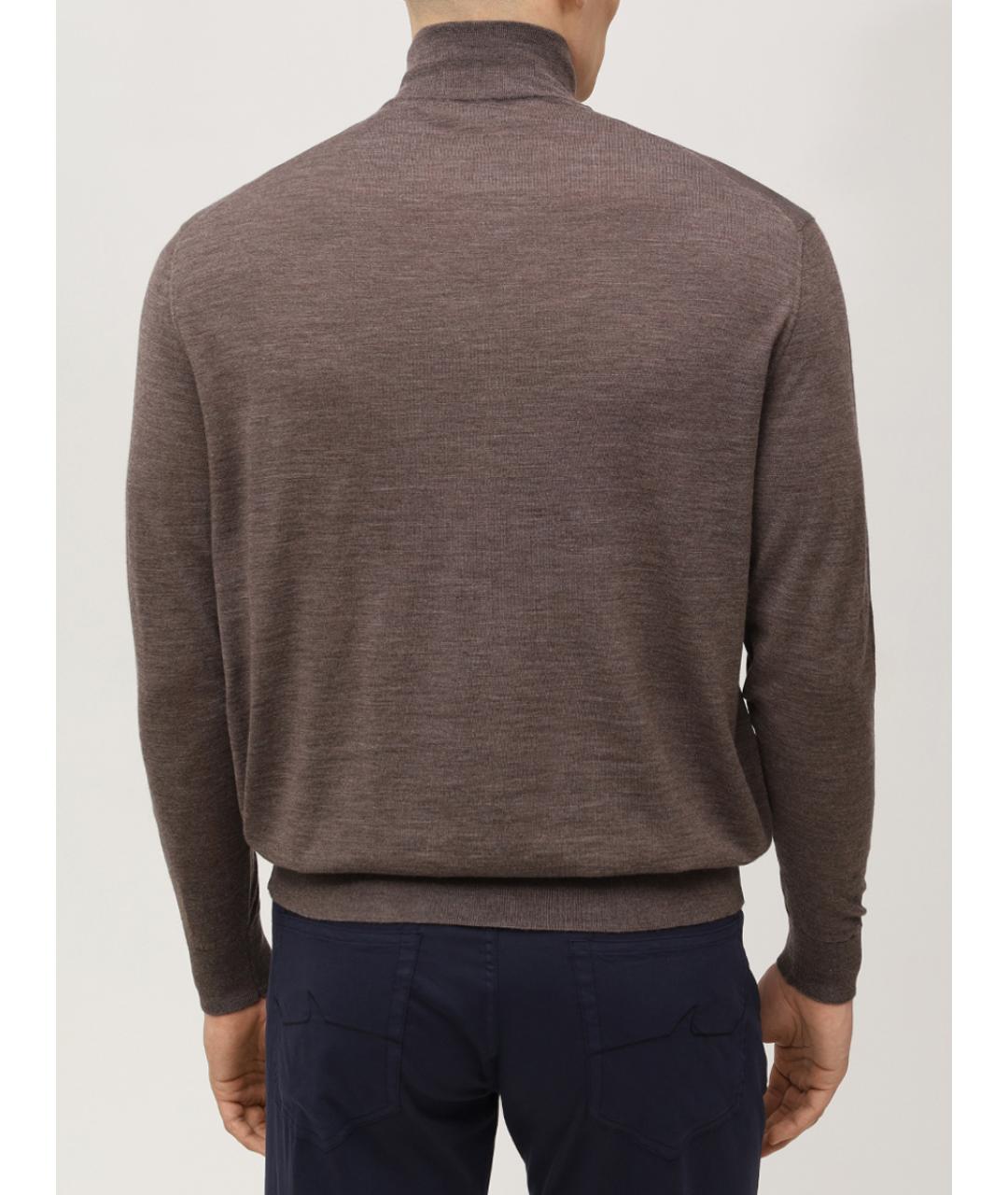 PAUL & SHARK Коричневый шерстяной джемпер / свитер, фото 3
