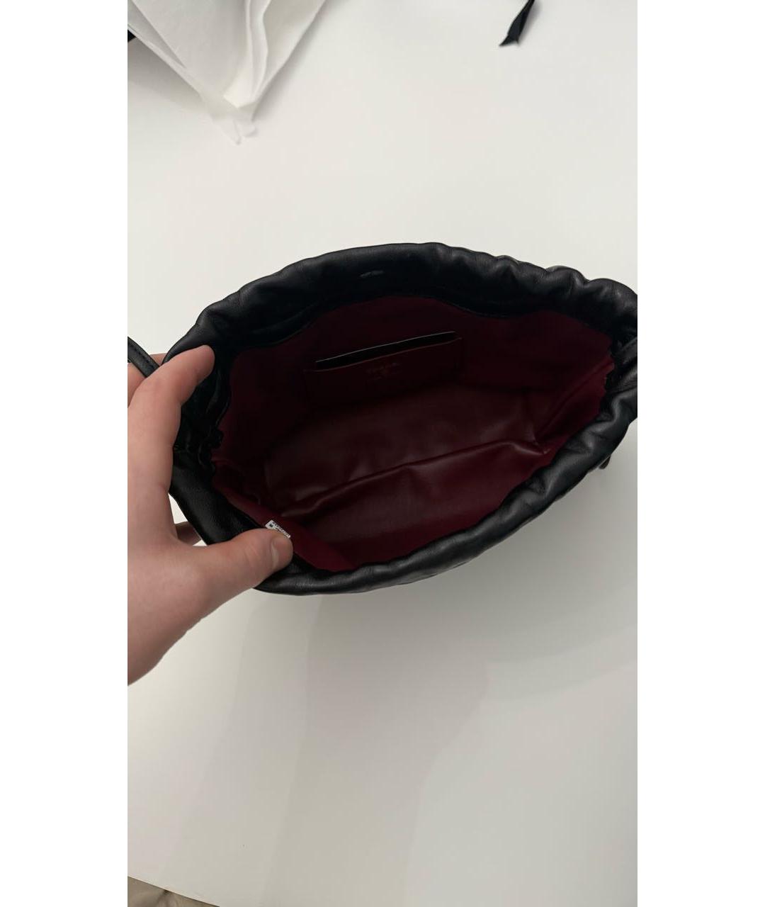 CHANEL Черная кожаная сумка через плечо, фото 4