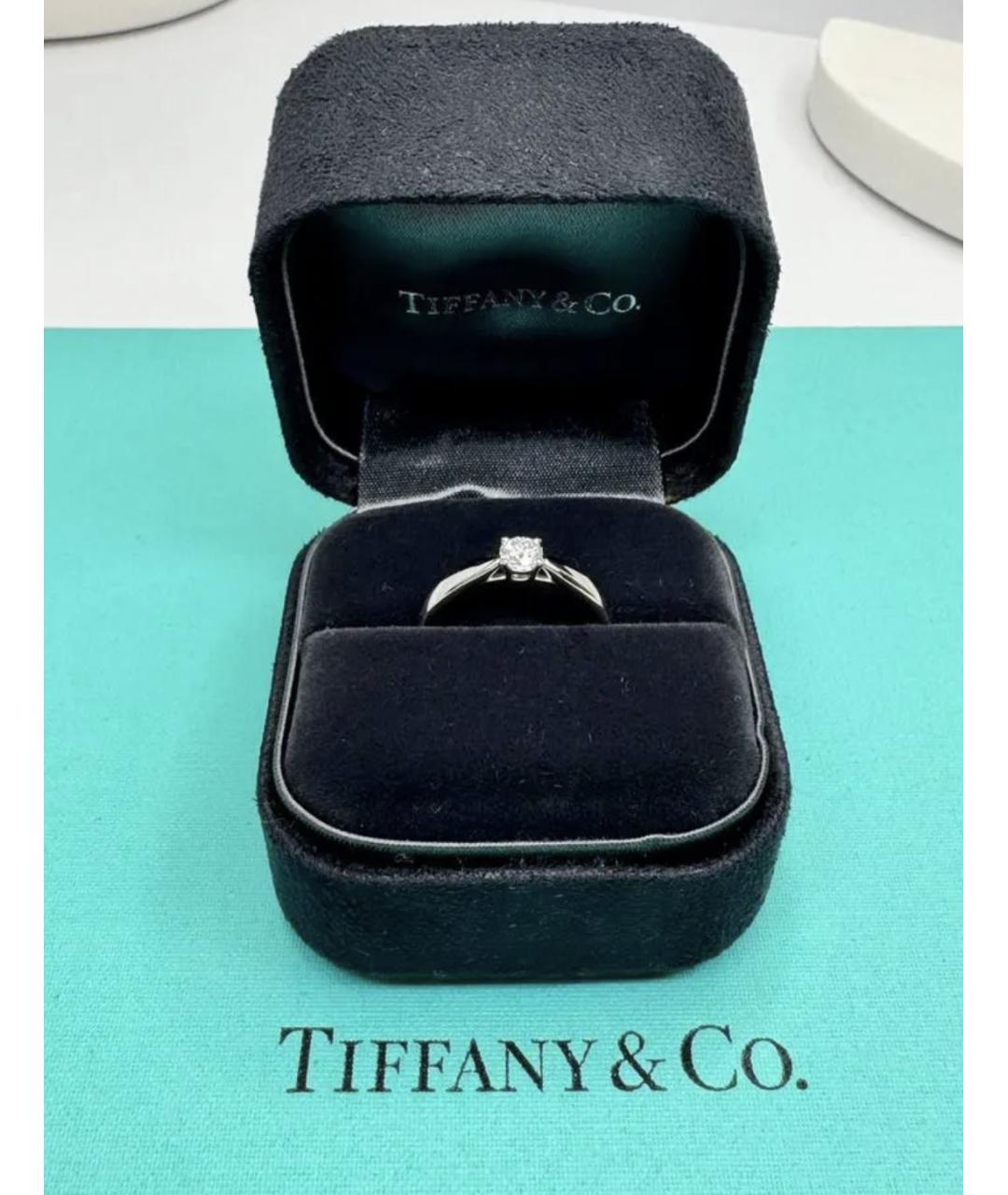 TIFFANY&CO Серебряное платиновое кольцо, фото 7