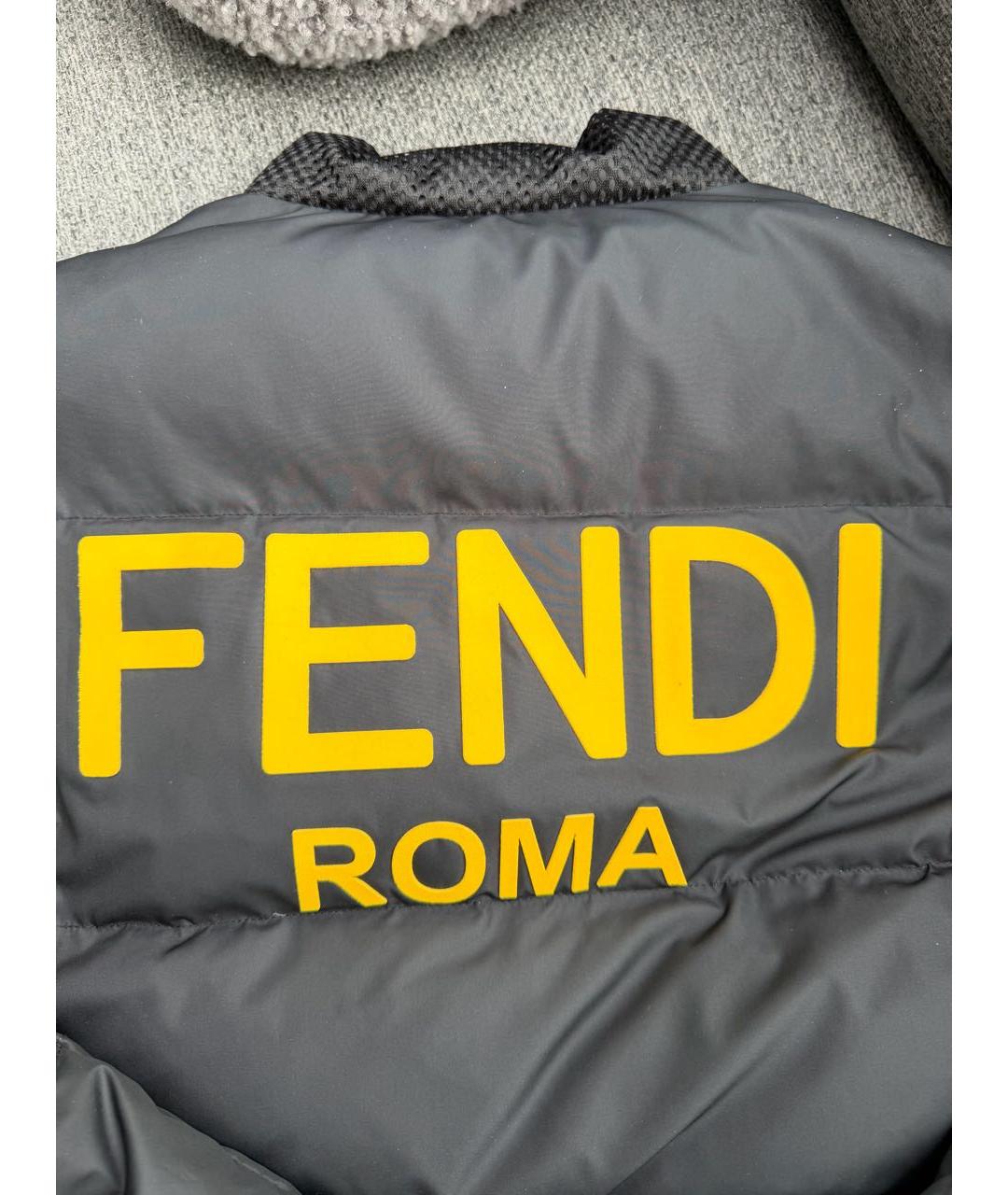 FENDI Черный пуховик, фото 6