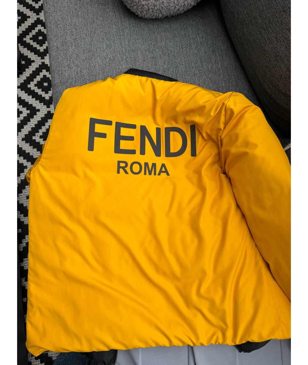 FENDI Черный пуховик, фото 8