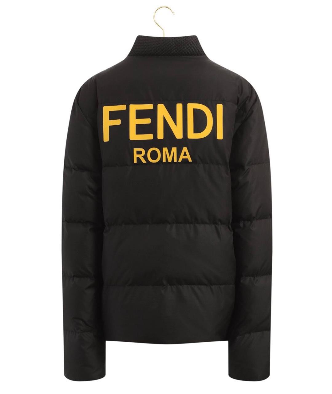 FENDI Черный пуховик, фото 2