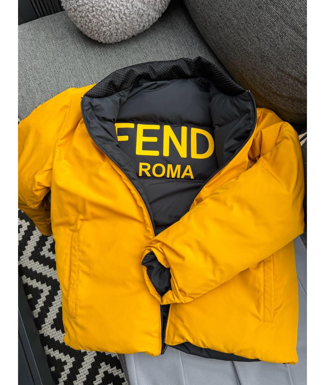 FENDI Черный пуховик, фото 7