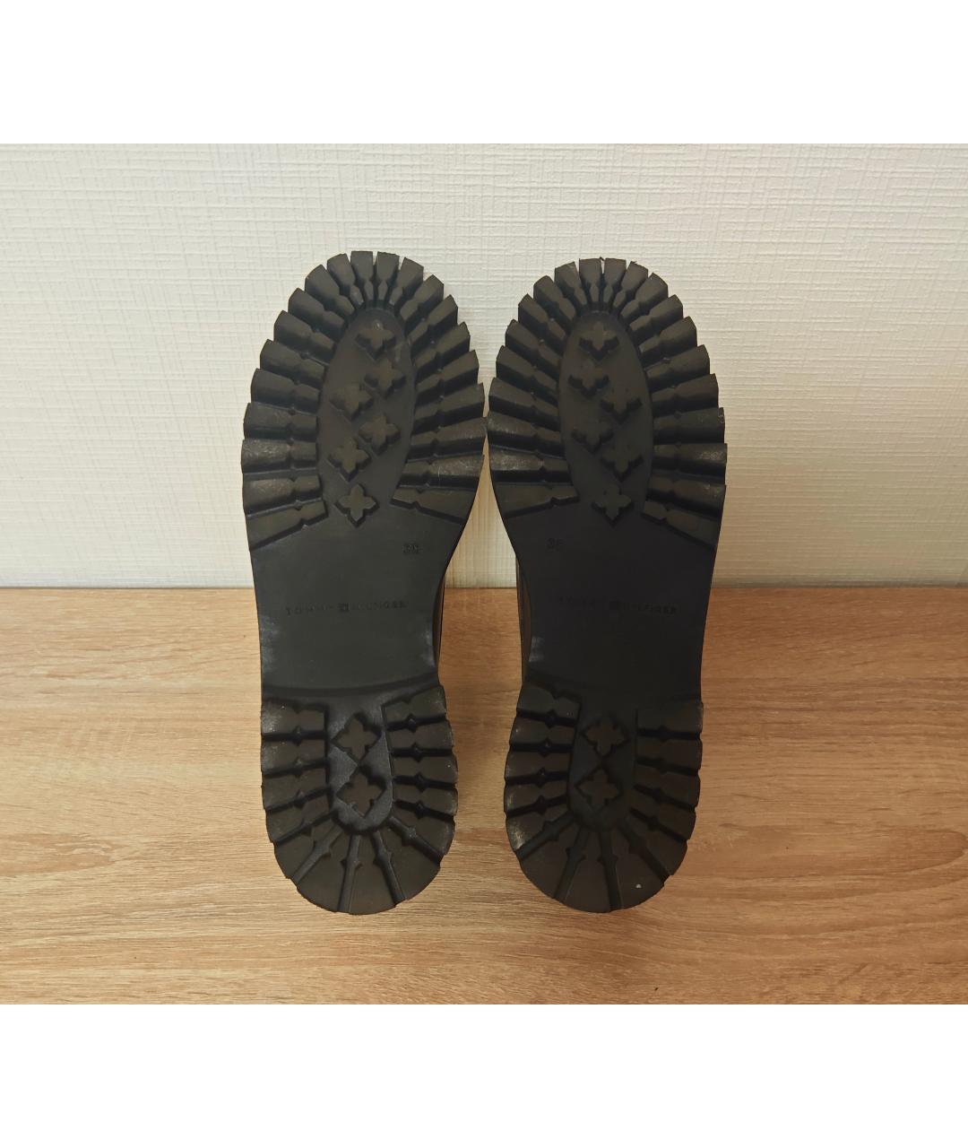 TOMMY HILFIGER Бордовые лоферы из лакированной кожи, фото 5