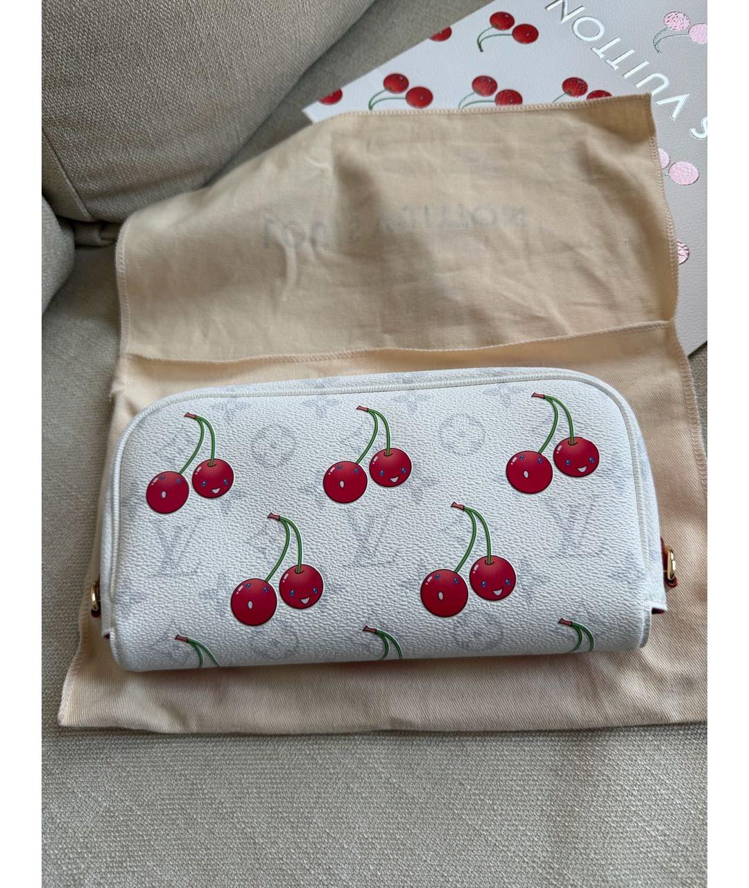 LOUIS VUITTON Белая кожаная сумка через плечо, фото 3