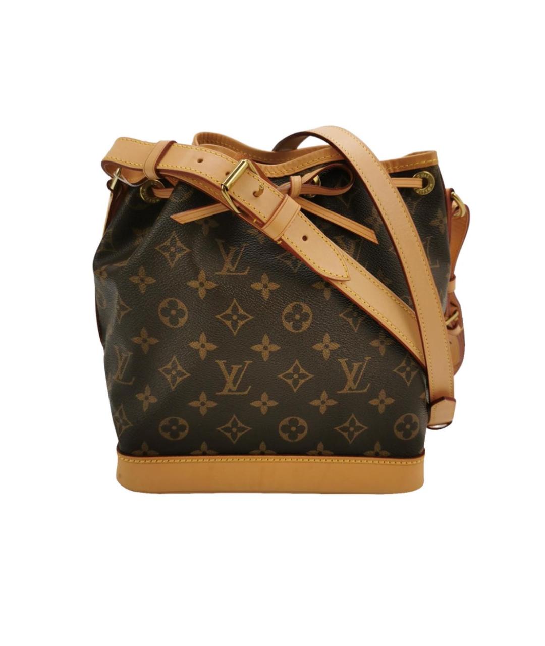 LOUIS VUITTON Коричневая кожаная сумка тоут, фото 9