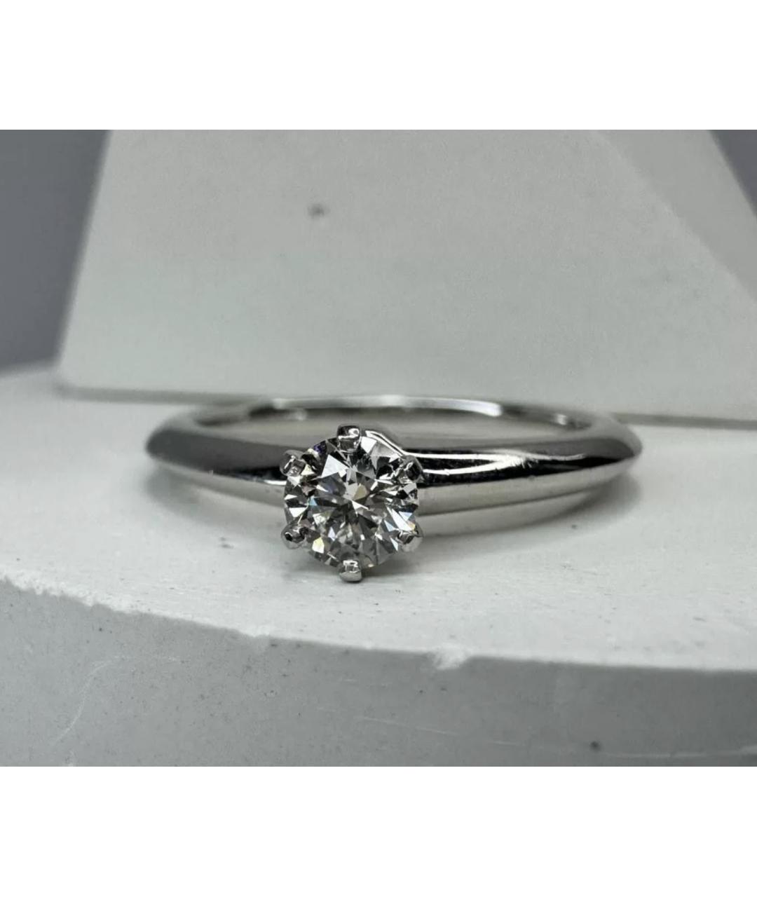 TIFFANY&CO Серебряное платиновое кольцо, фото 4