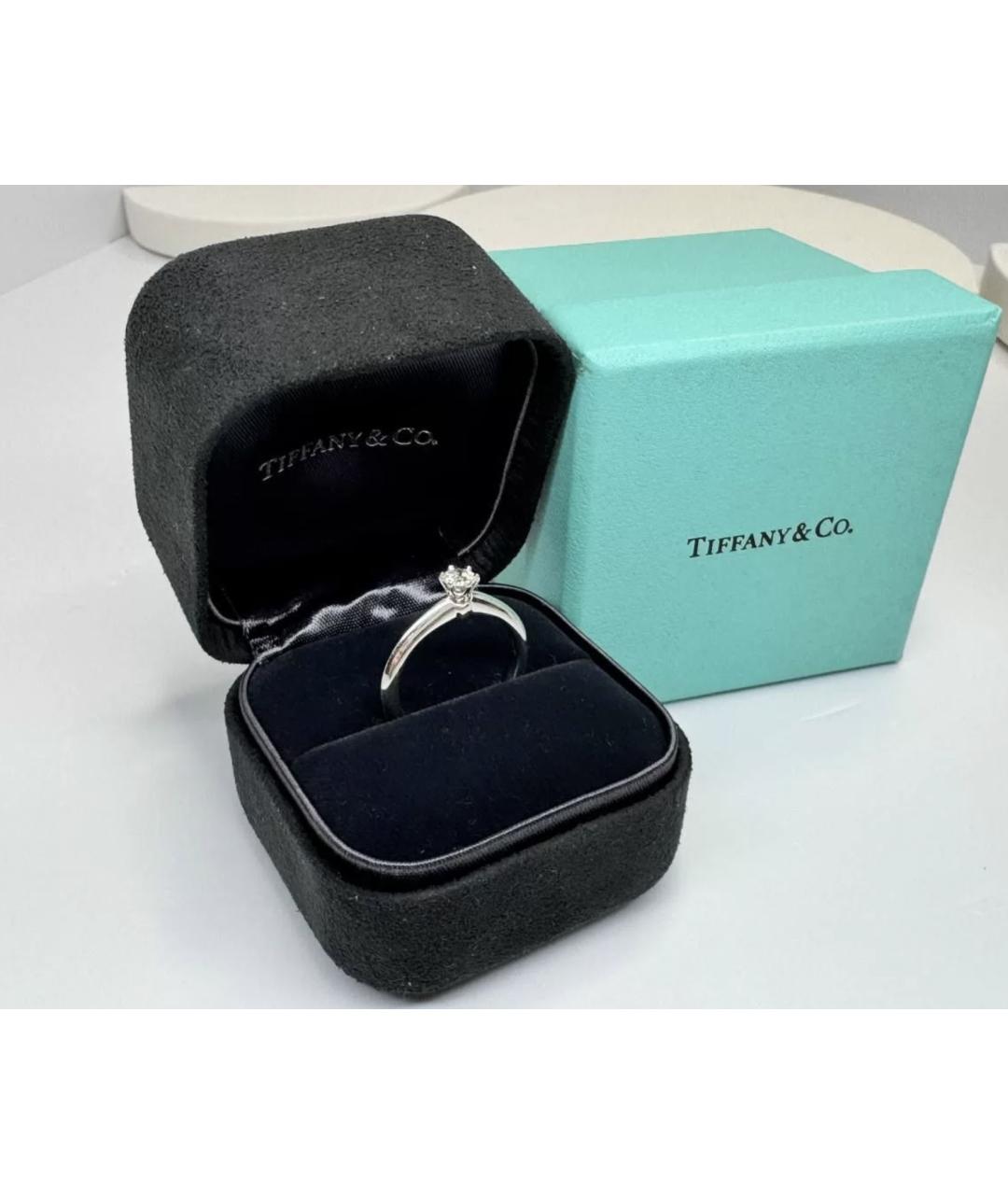 TIFFANY&CO Серебряное платиновое кольцо, фото 2