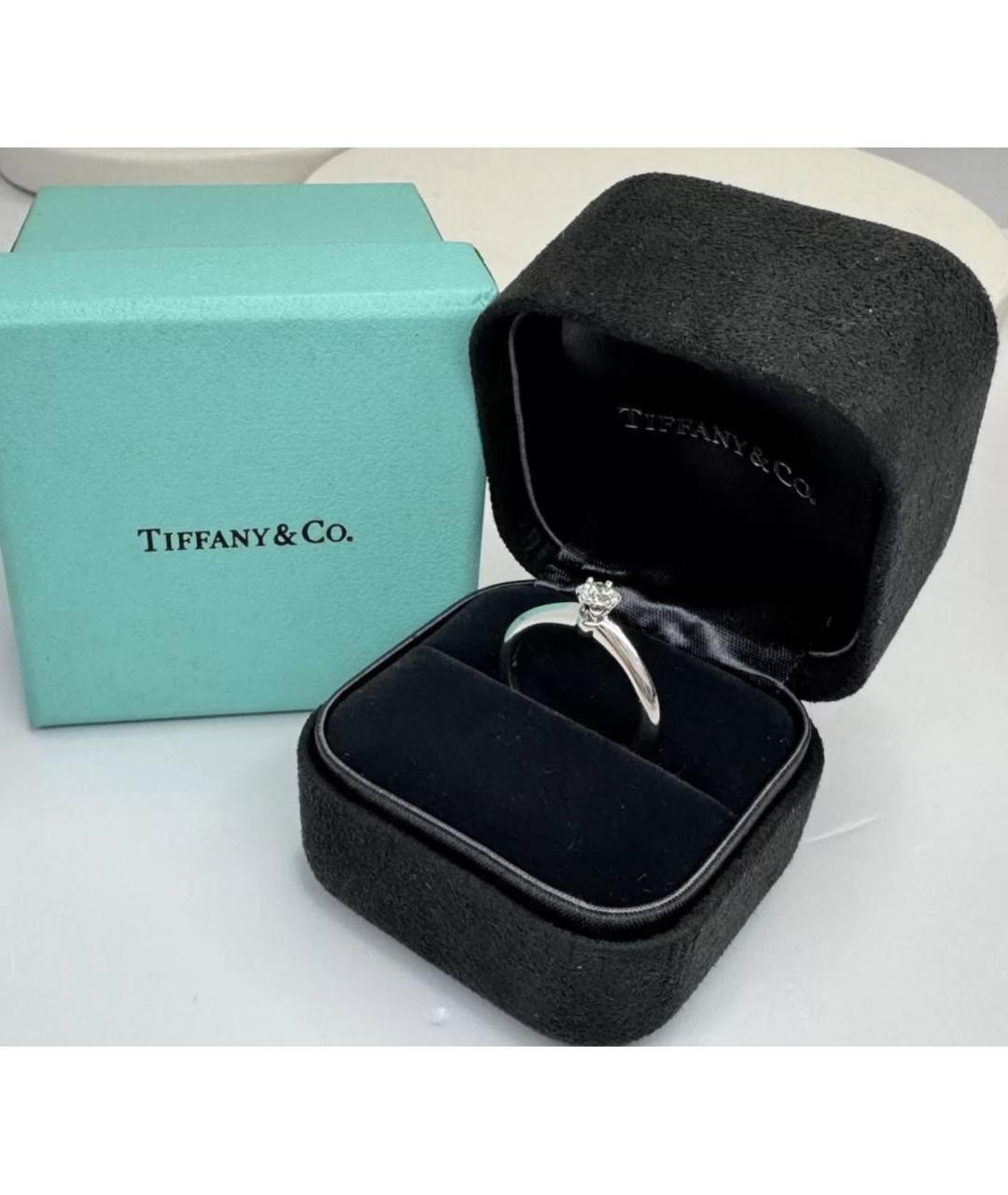 TIFFANY&CO Серебряное платиновое кольцо, фото 5