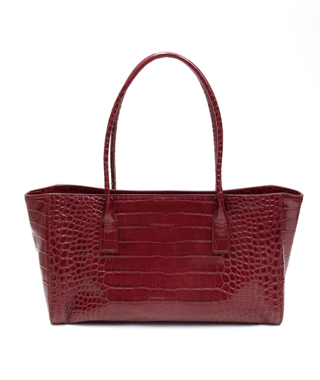 CHANEL Бордовая кожаная сумка тоут, фото 3