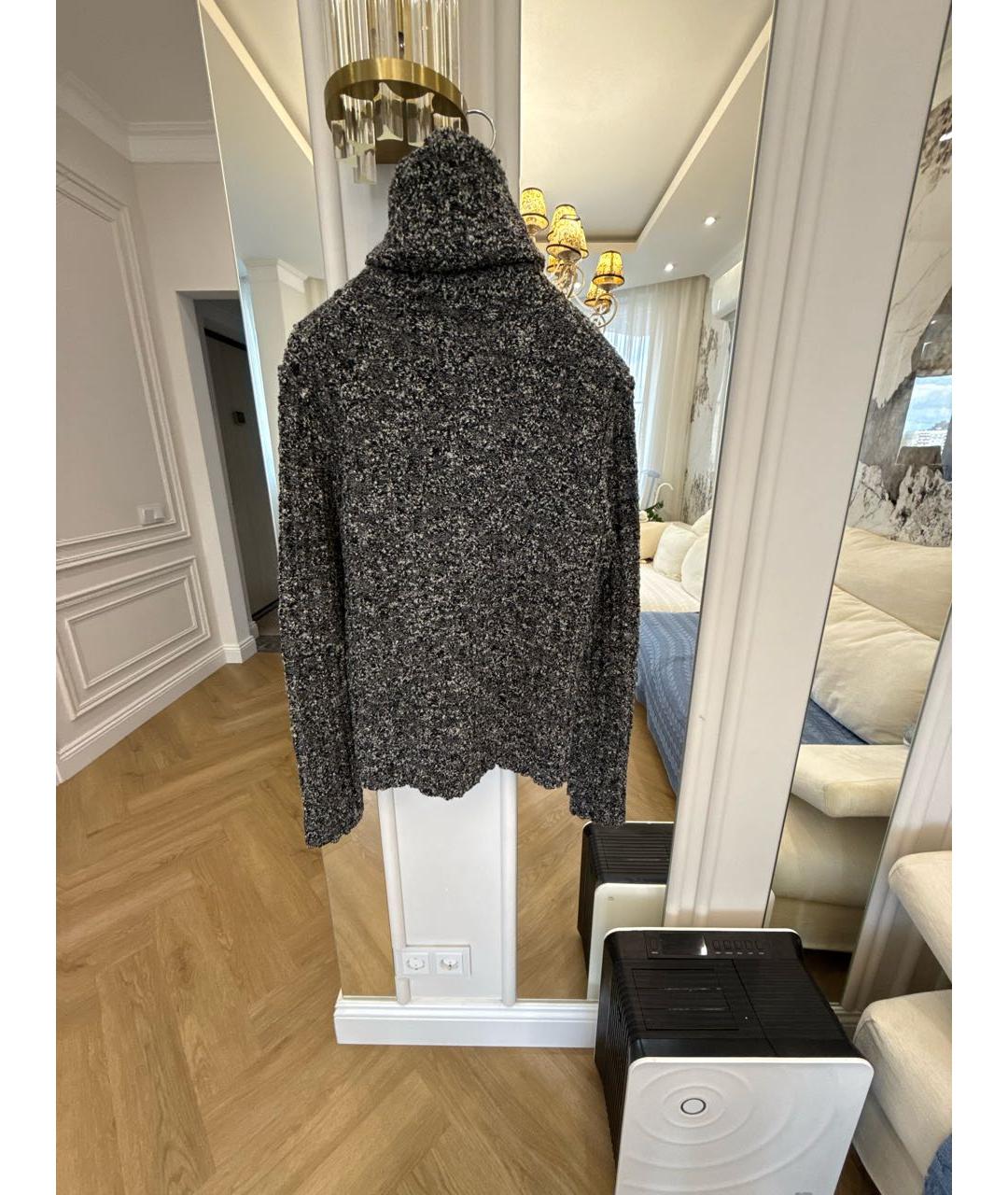 DOLCE&GABBANA Серый шерстяной джемпер / свитер, фото 2