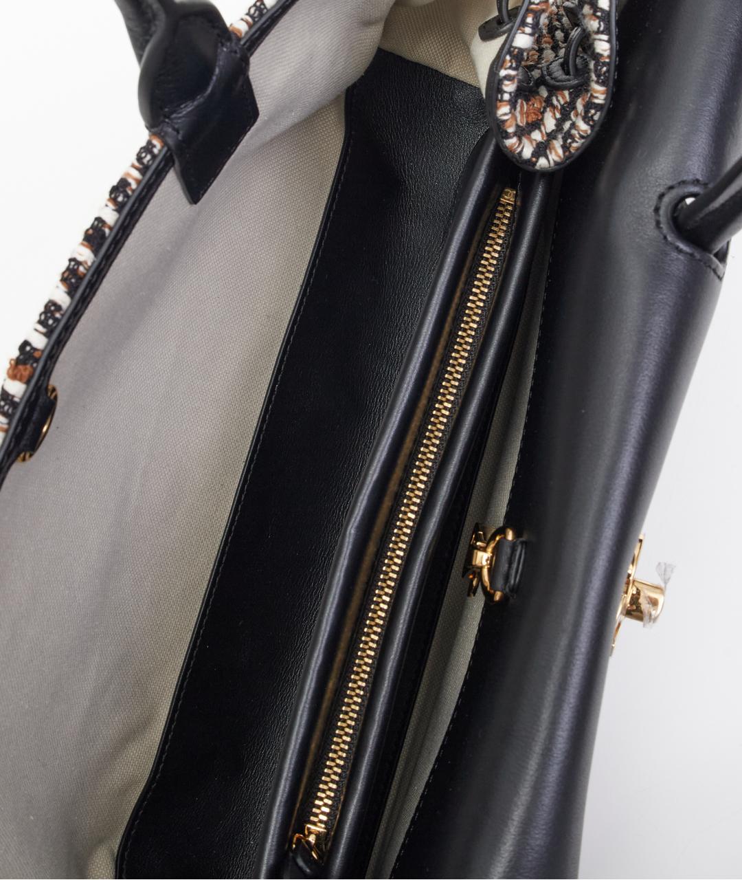 CHANEL Черная кожаная сумка тоут, фото 5