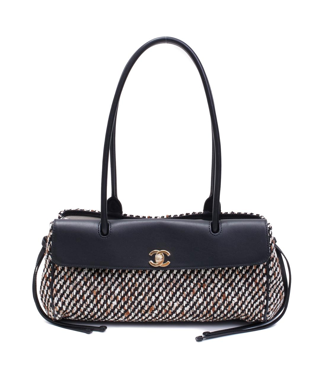 CHANEL Черная кожаная сумка тоут, фото 1