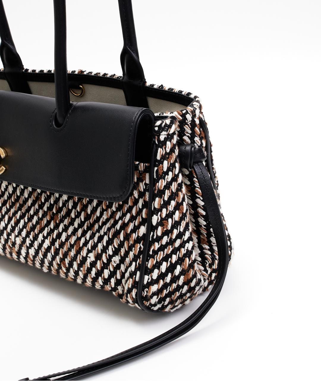 CHANEL Черная кожаная сумка тоут, фото 6