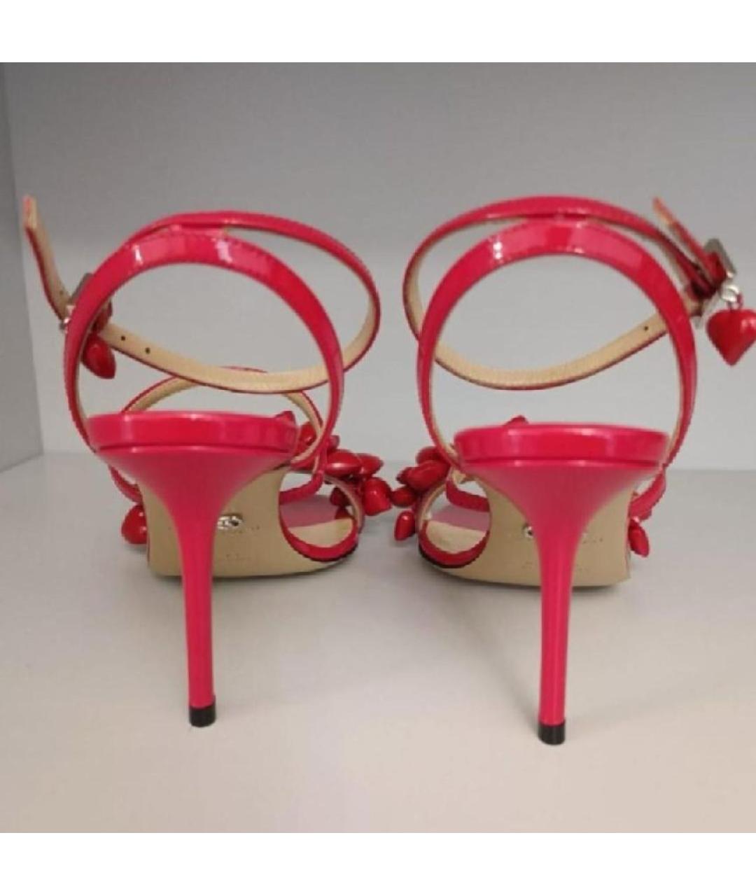 MACH&MACH Красные босоножки из лакированной кожи, фото 4