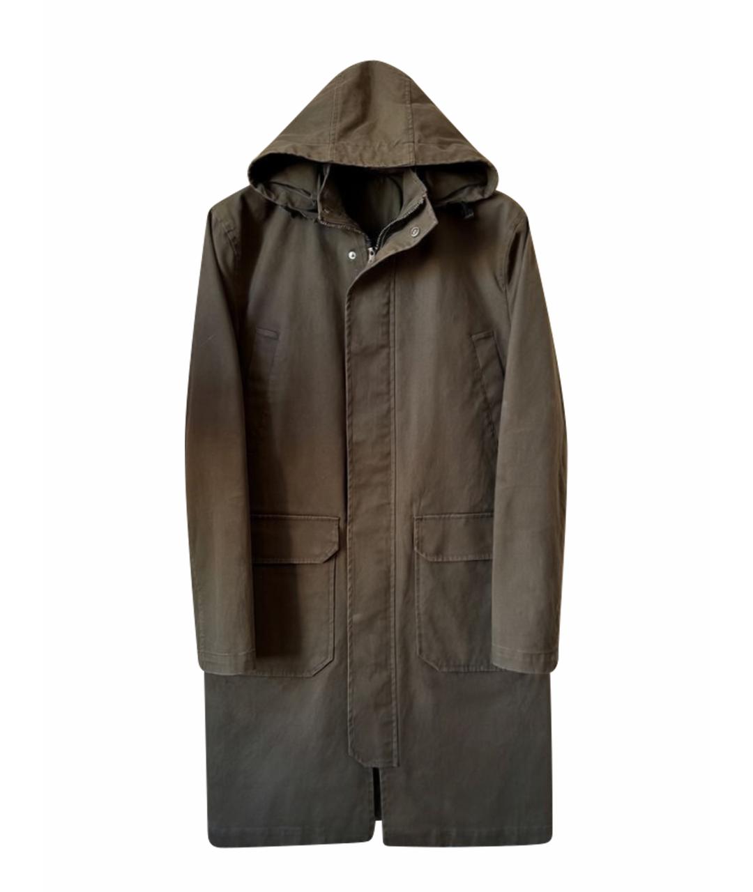 ELEVENTY Хаки хлопковый тренч / плащ, фото 1