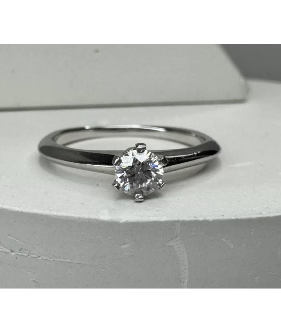 TIFFANY&CO Серебряное платиновое кольцо, фото 5