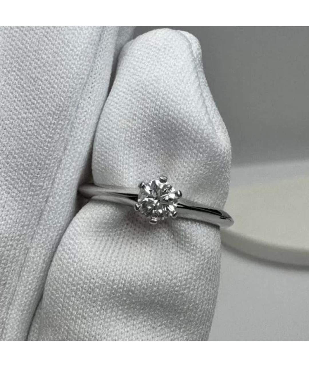 TIFFANY&CO Серебряное платиновое кольцо, фото 4