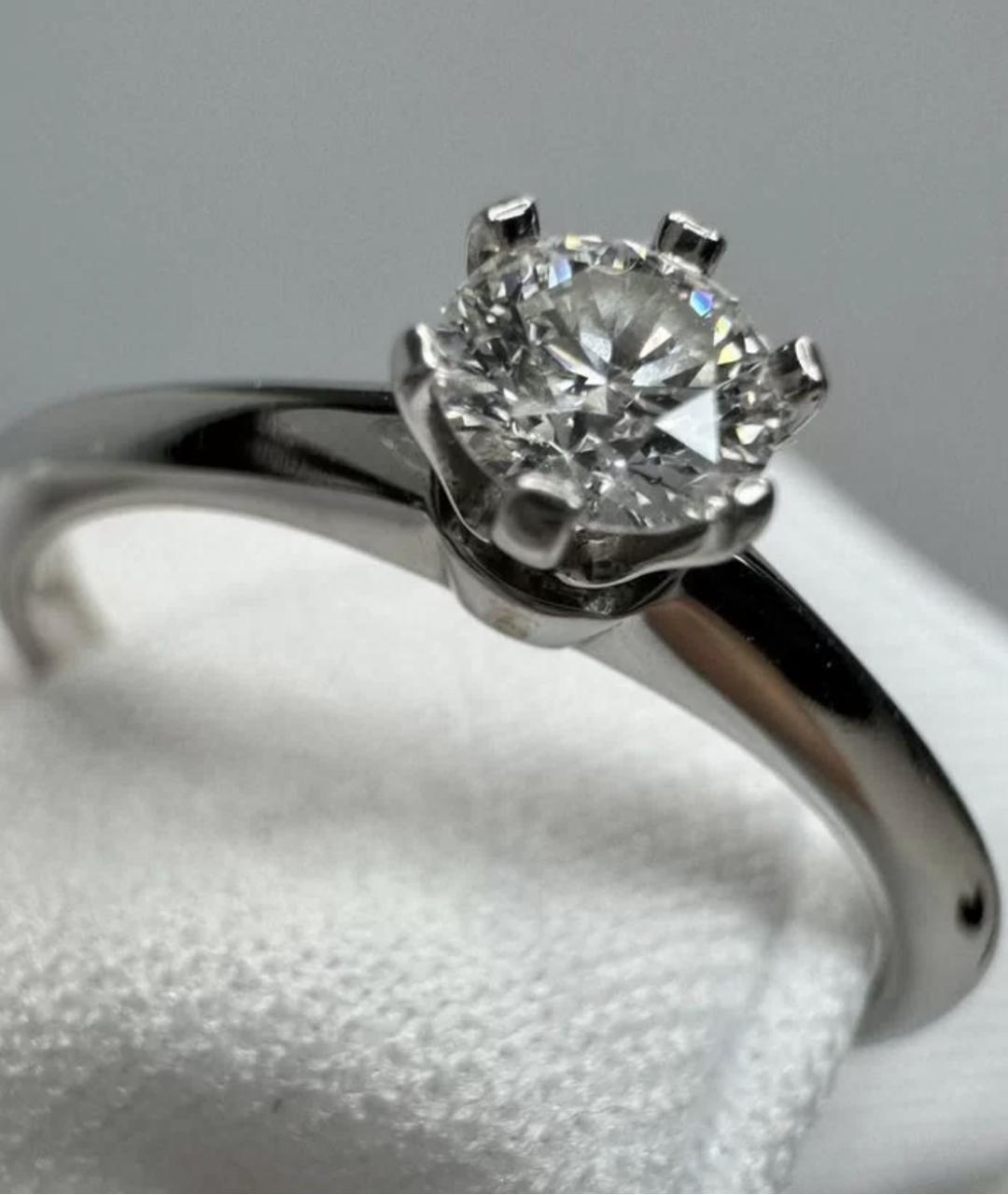 TIFFANY&CO Серебряное платиновое кольцо, фото 2