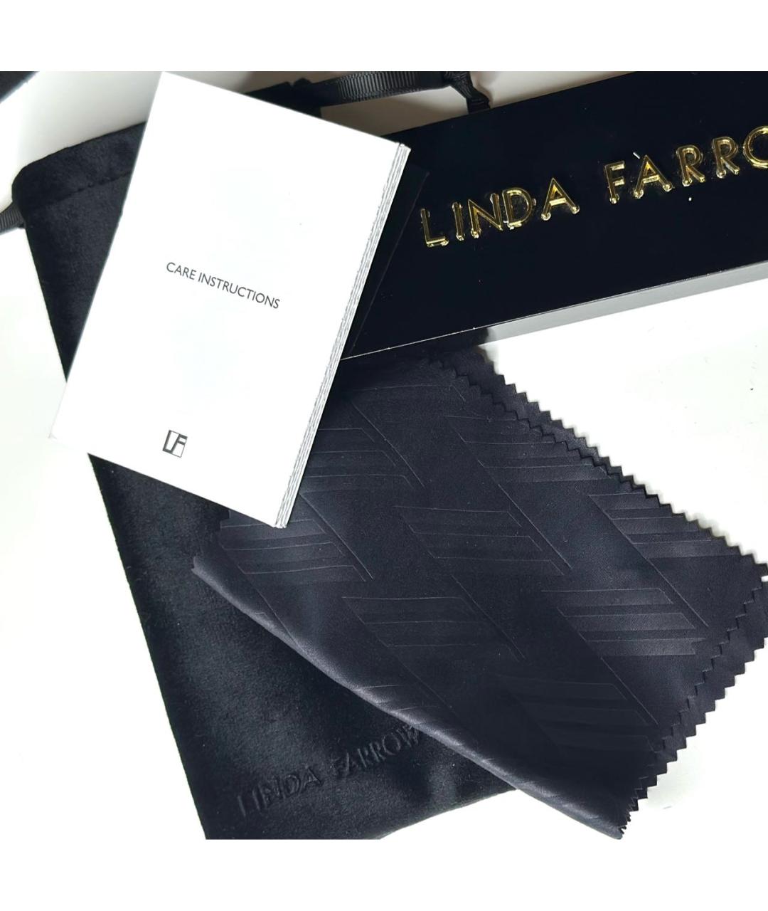 LINDA FARROW Белые пластиковые солнцезащитные очки, фото 6