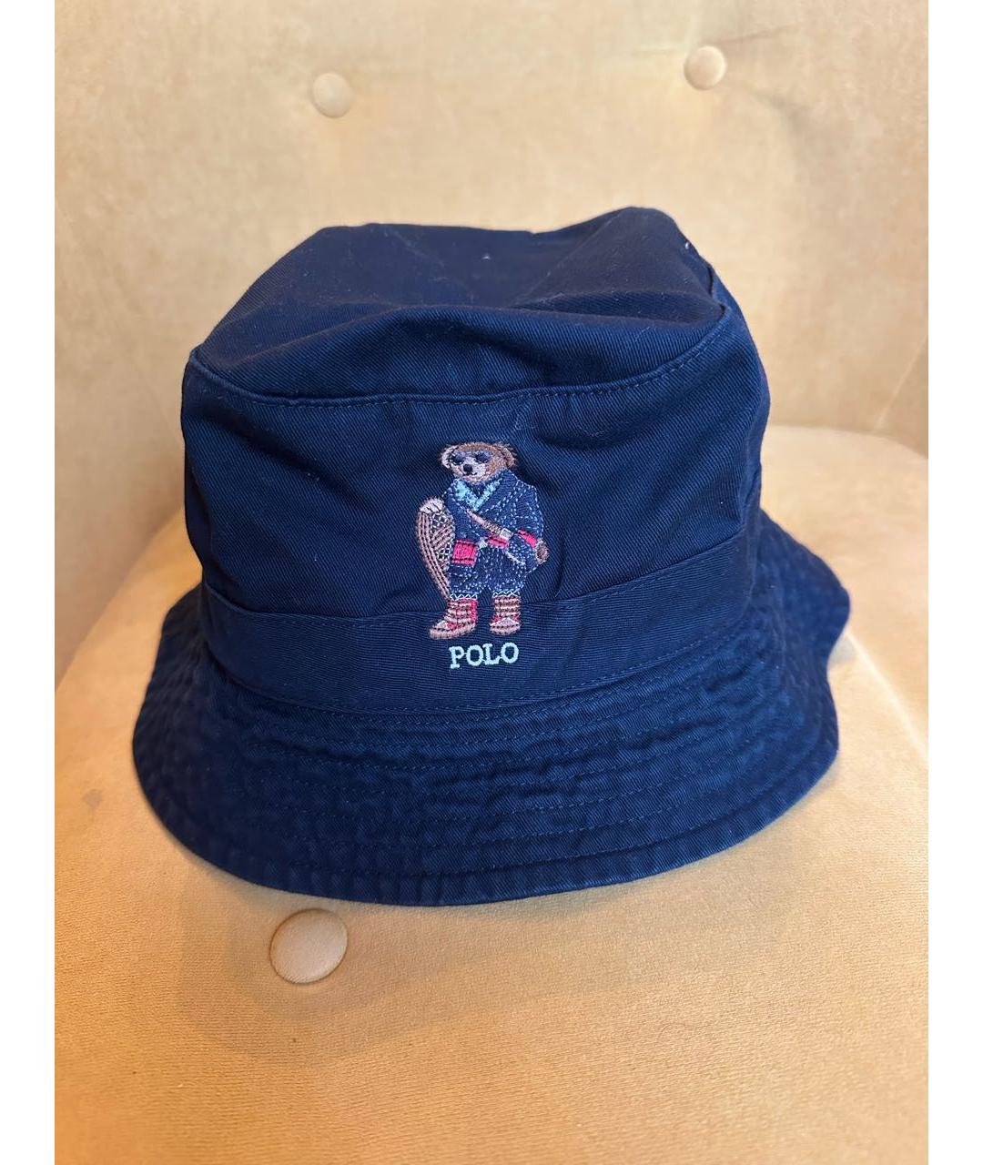 POLO RALPH LAUREN Черная хлопковая шляпа, фото 2