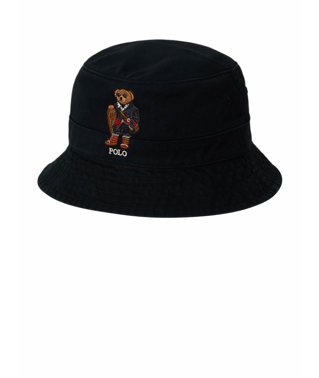 POLO RALPH LAUREN Черная хлопковая шляпа, фото 1