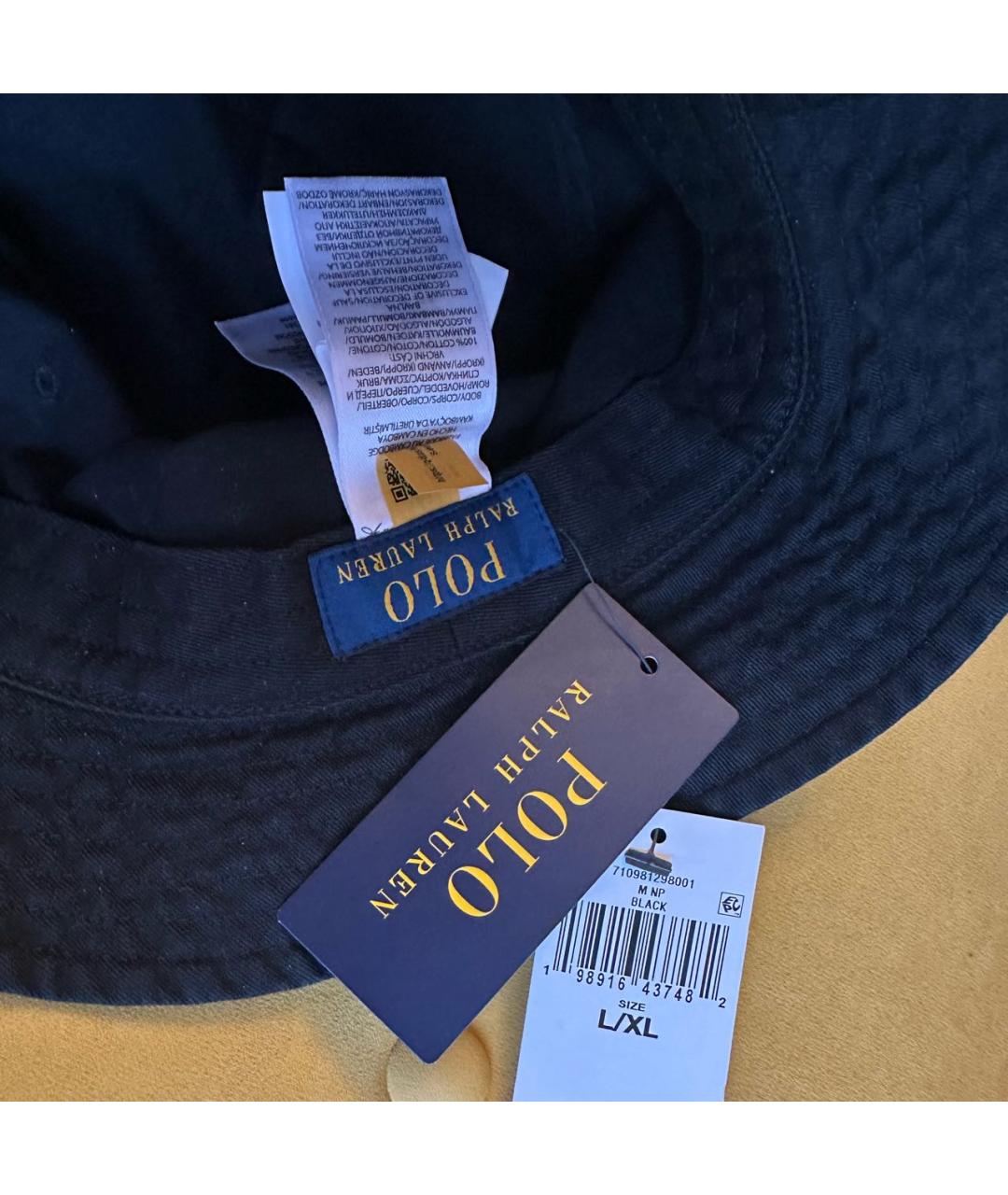 POLO RALPH LAUREN Черная хлопковая шляпа, фото 5