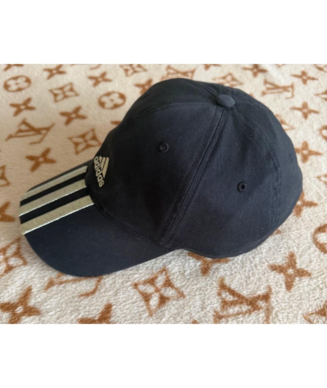 ADIDAS Черная хлопковая кепка, фото 3