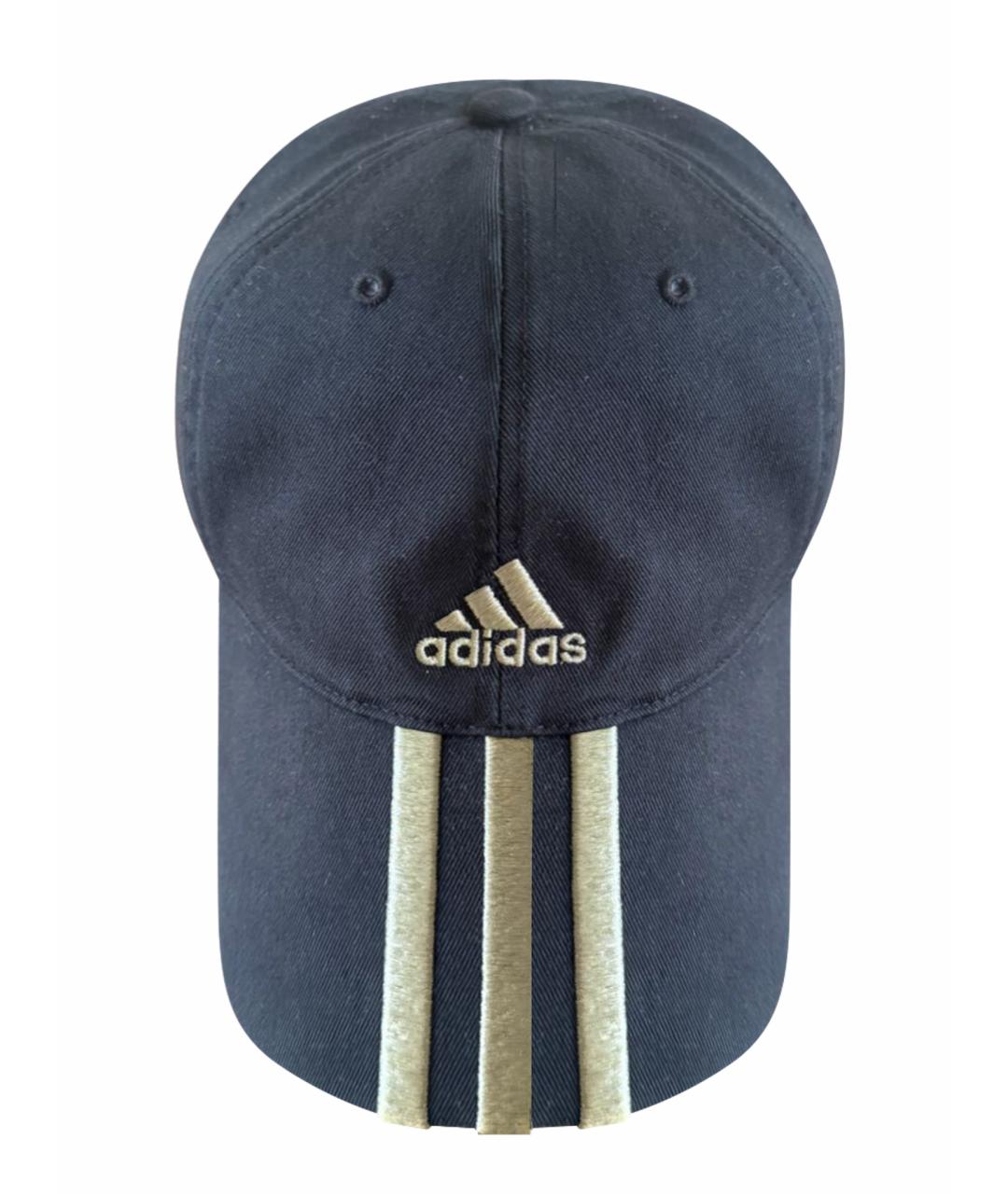 ADIDAS Черная хлопковая кепка, фото 1