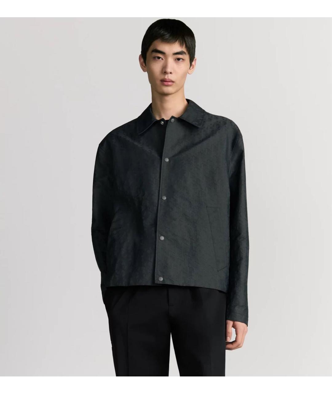 CHRISTIAN DIOR Антрацитовая полиамидовая куртка, фото 3