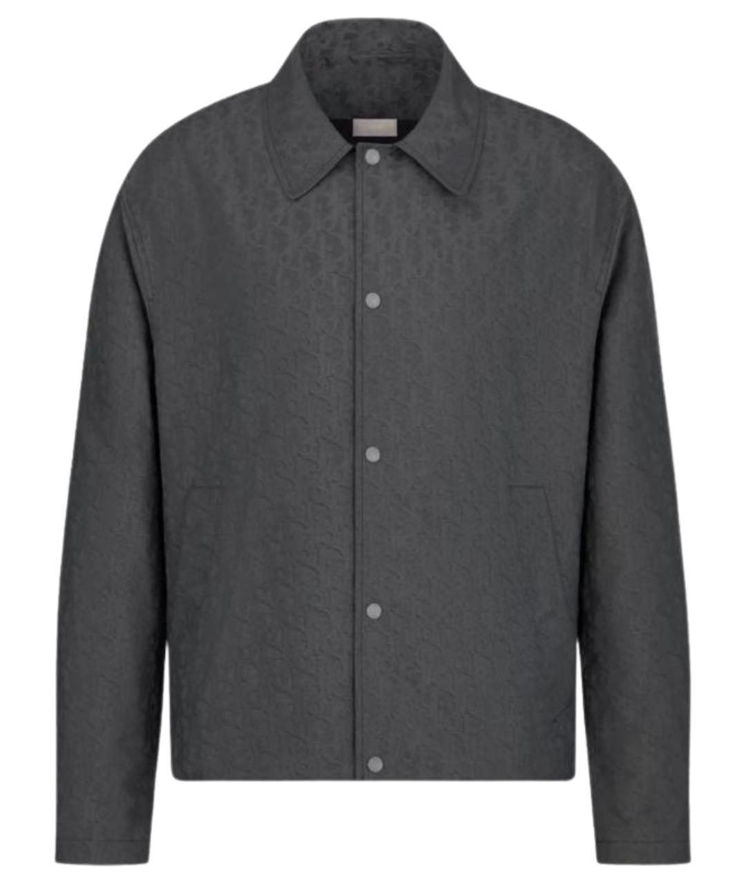 CHRISTIAN DIOR Антрацитовая полиамидовая куртка, фото 1