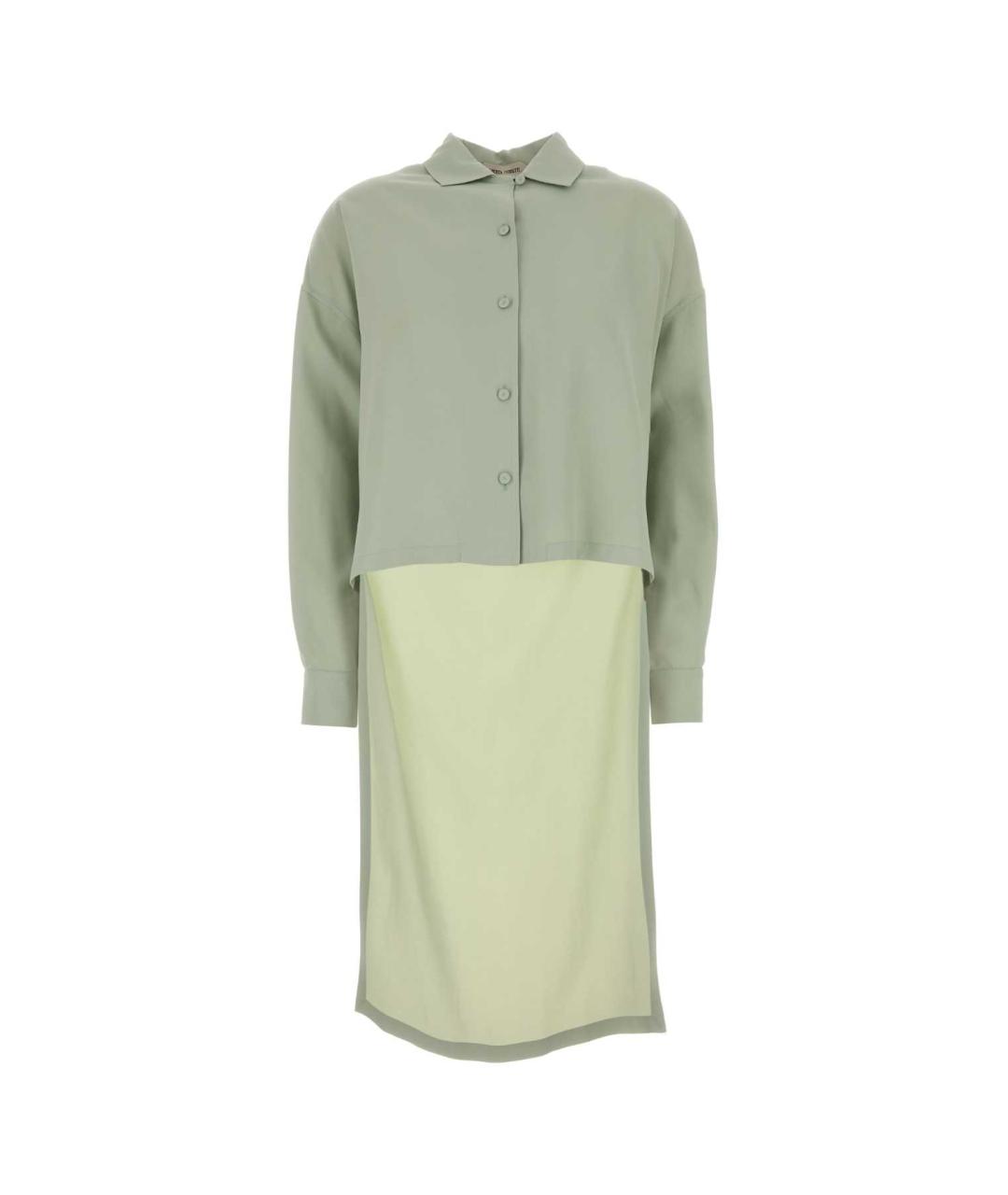 ALBERTA FERRETTI Зеленая вискозная рубашка, фото 1