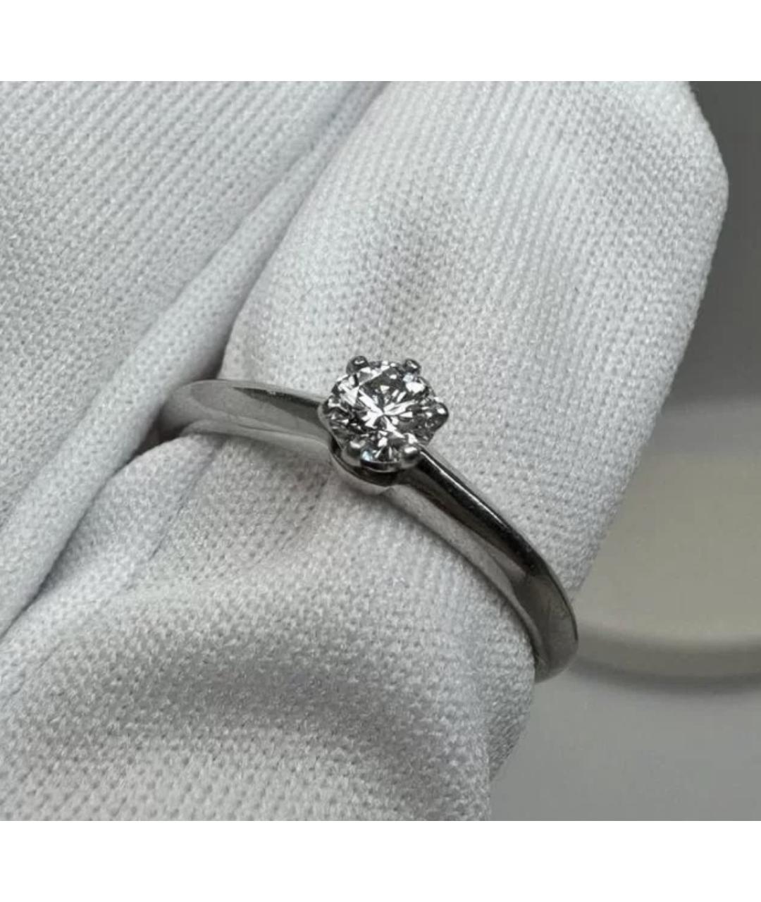 TIFFANY&CO Серебряное платиновое кольцо, фото 3