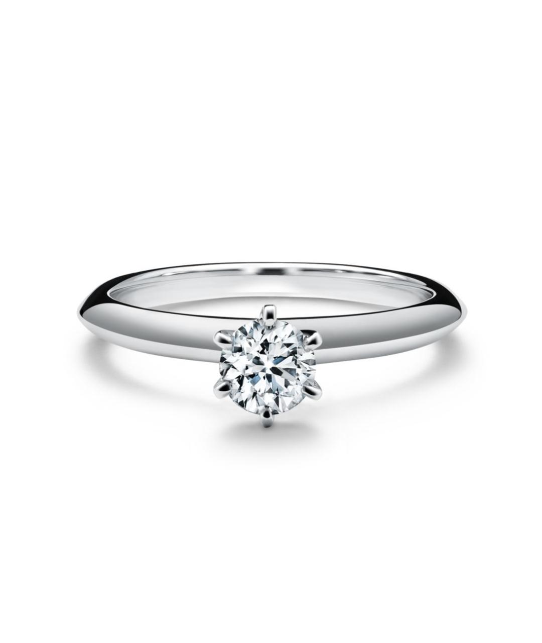 TIFFANY&CO Серебряное платиновое кольцо, фото 8