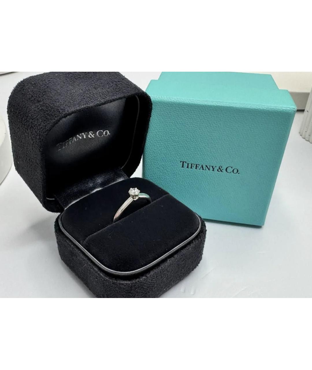 TIFFANY&CO Серебряное платиновое кольцо, фото 5