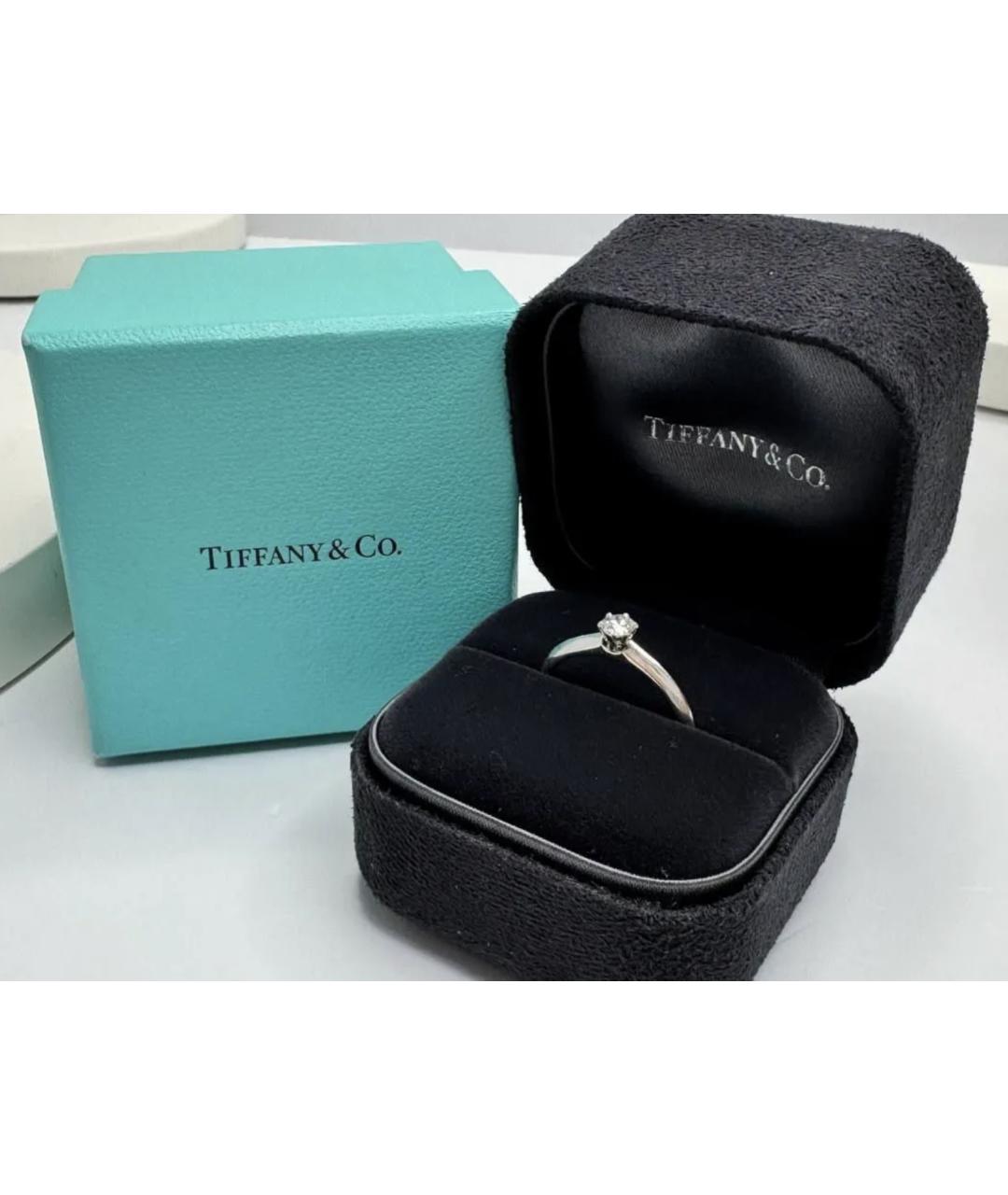 TIFFANY&CO Серебряное платиновое кольцо, фото 2