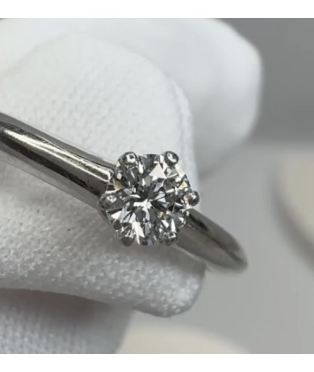 TIFFANY&CO Серебряное платиновое кольцо, фото 4