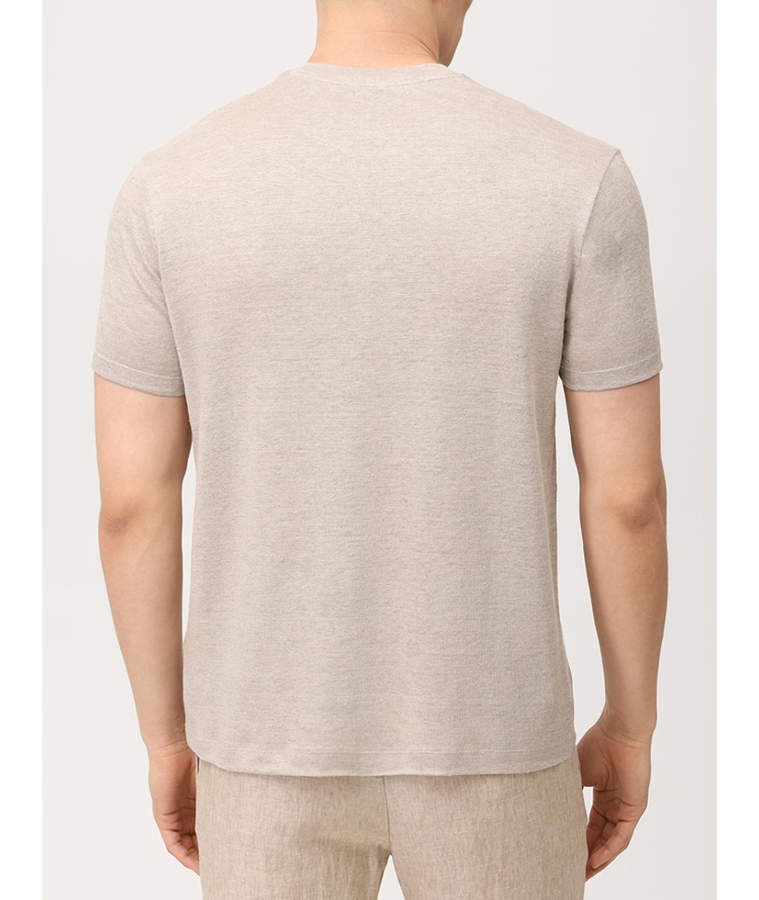 PAUL & SHARK Бежевая футболка, фото 3