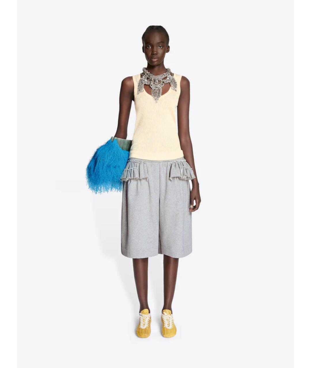 DRIES VAN NOTEN Горчичные кожаные кеды, фото 4