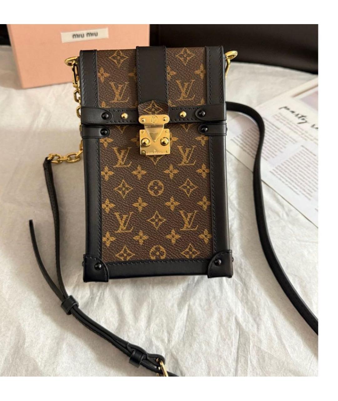 LOUIS VUITTON Коричневая сумка через плечо, фото 2