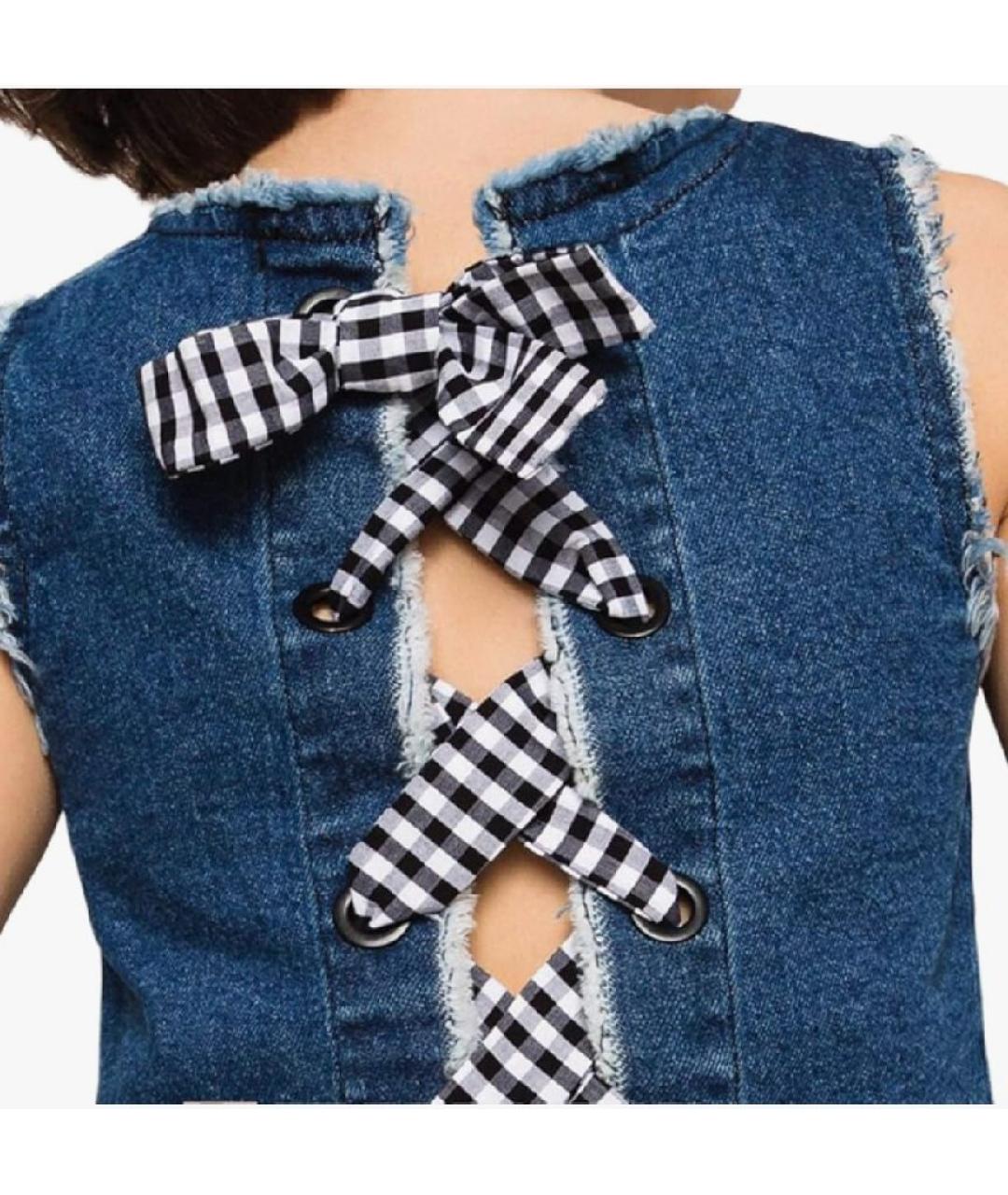 TWIN-SET Темно-синий хлопковый детская футболка / топ, фото 2