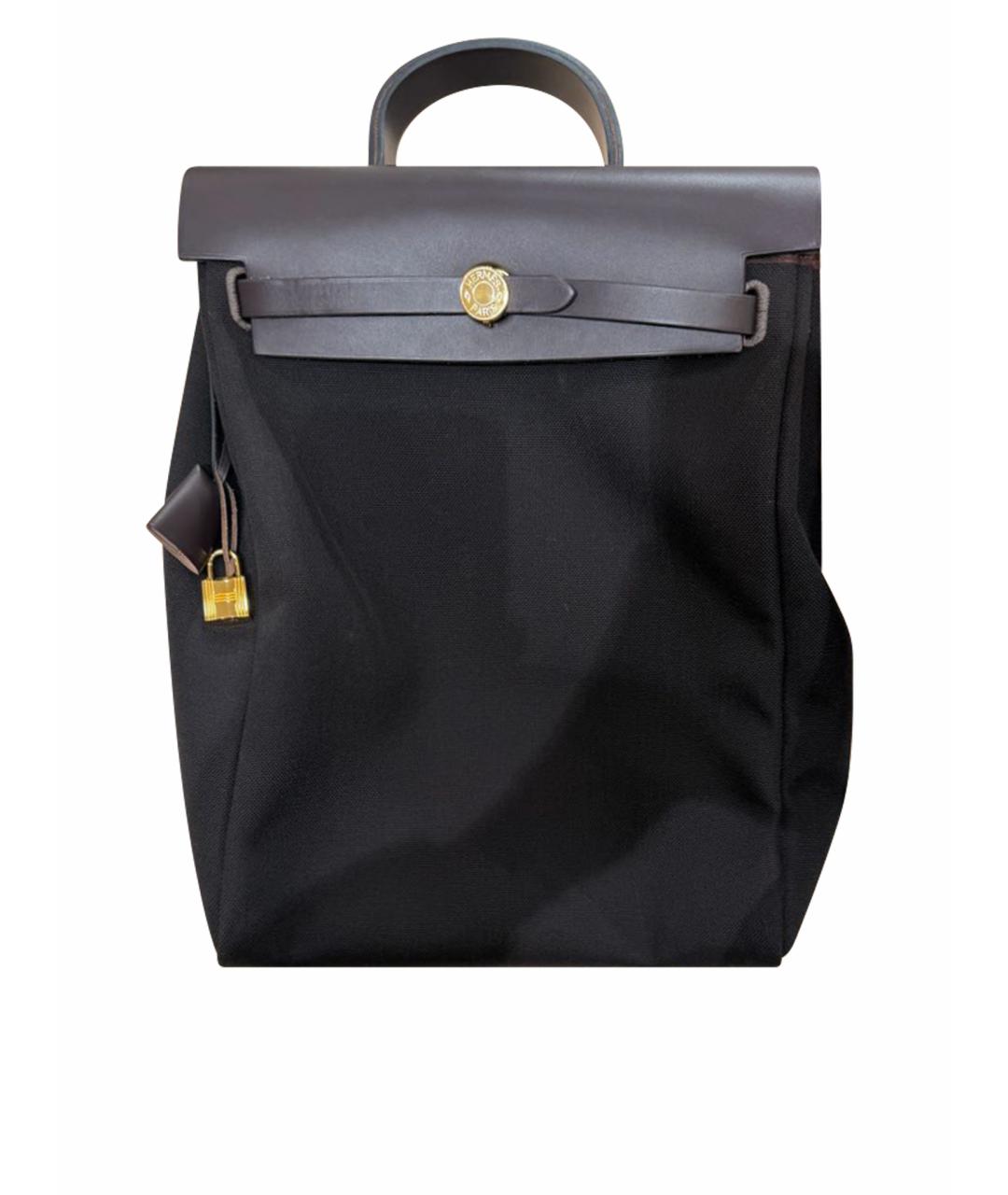 HERMES Коричневый тканевый рюкзак, фото 1