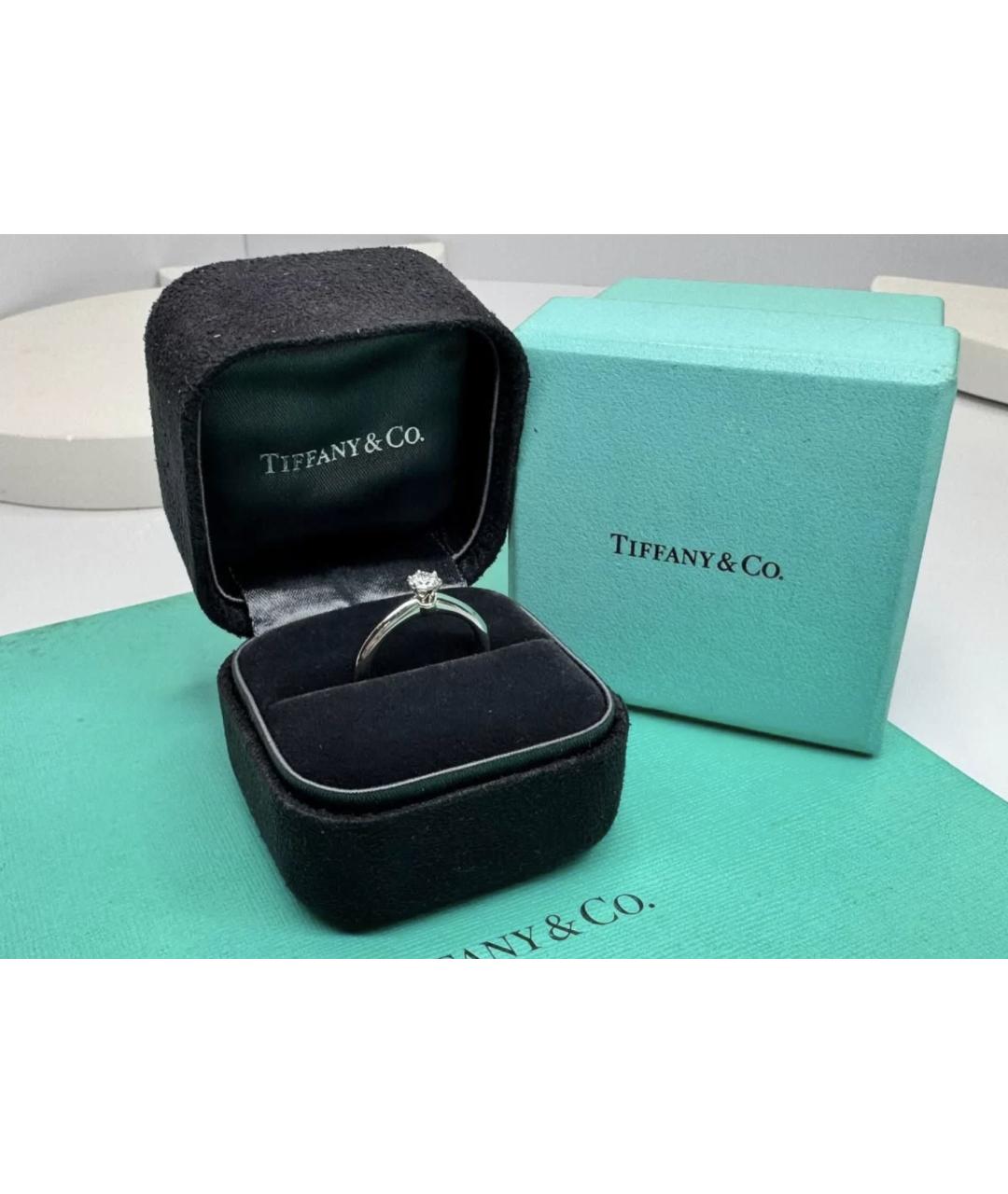 TIFFANY&CO Серебряное платиновое кольцо, фото 2