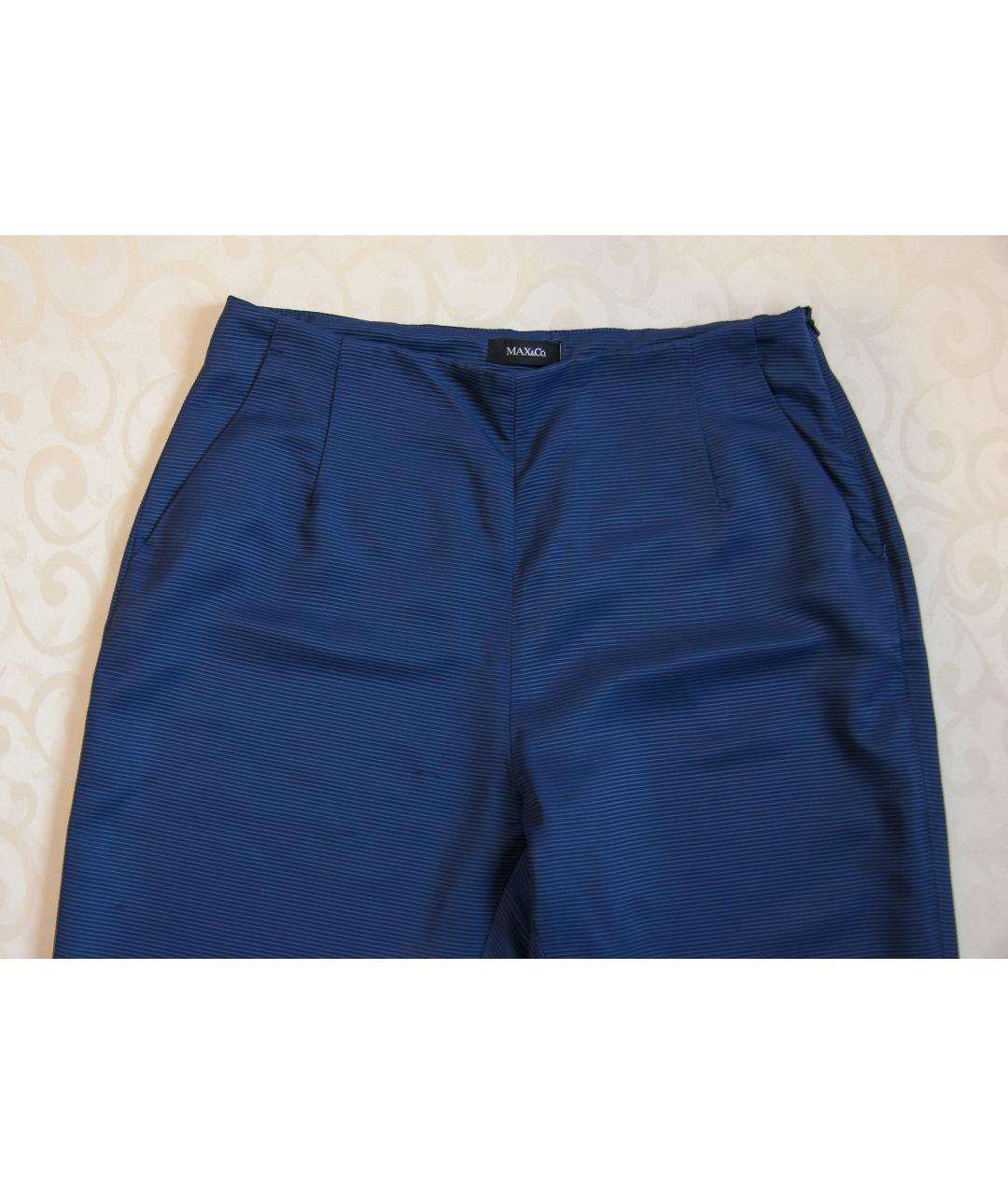 MAX&CO Синие вискозные капри, фото 4