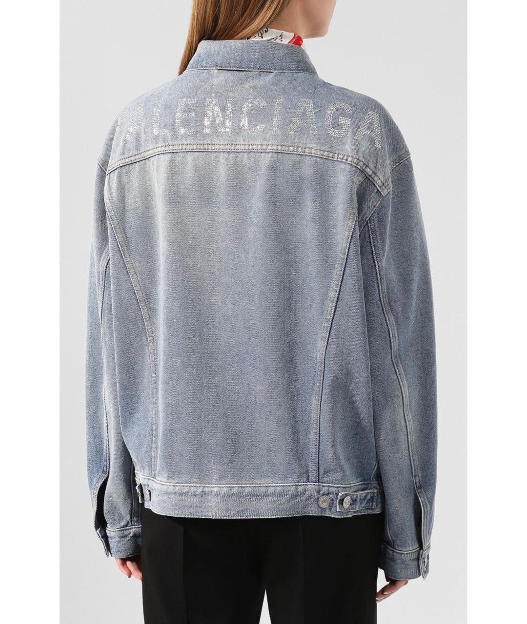 BALENCIAGA Голубая деним куртка, фото 8